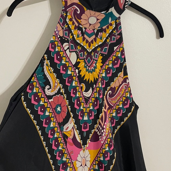 Johnny Was Nadia Halter Silk-Blend Maxi Dress medium - Picture 5 of 8